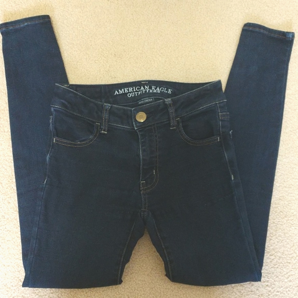 American Eagle Super Stretch Jeans Jeggings Dark Wash